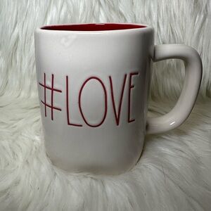 Rae Dunn #LOVE Mug with Red